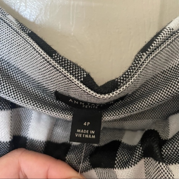 Ann Taylor Gingham Off Shoulder Midi Dress - Picture 4 of 5